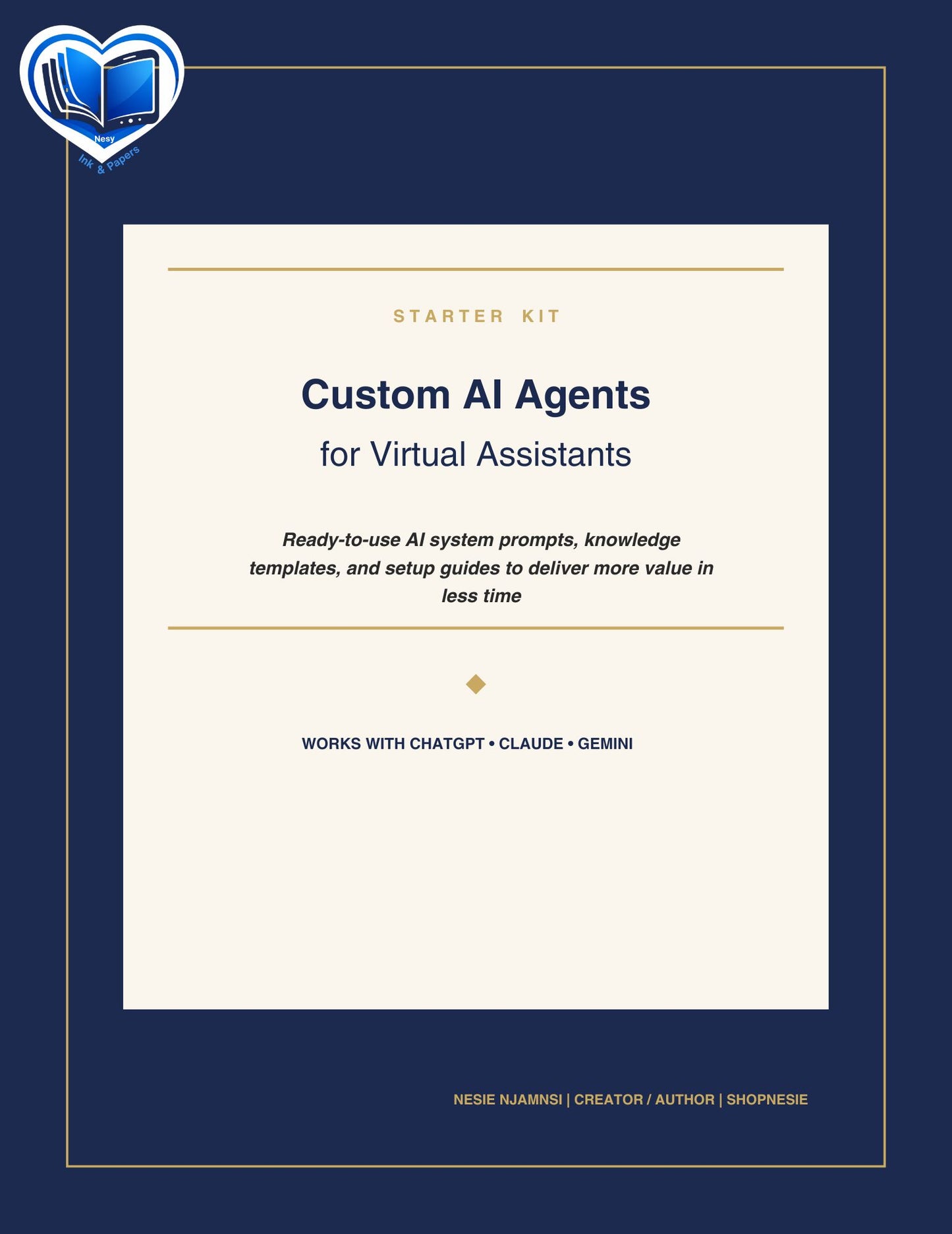 Custom AI Agents for Virtual Assistants – 12 Ready-to-Use Prompts, Templates & Setup Guide