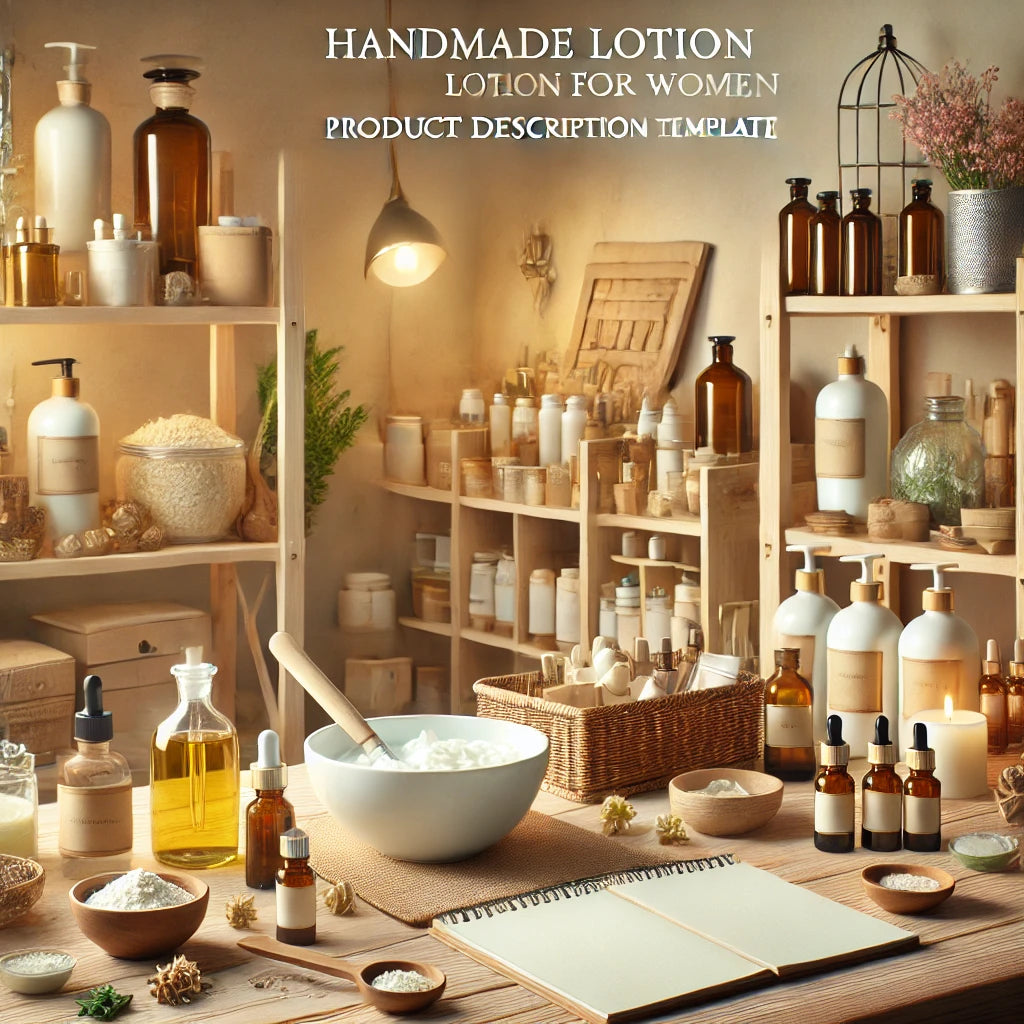 HANDMADE LOTION FOR WOMEN PRODUCT DESCRIPTION  TEMPLATE