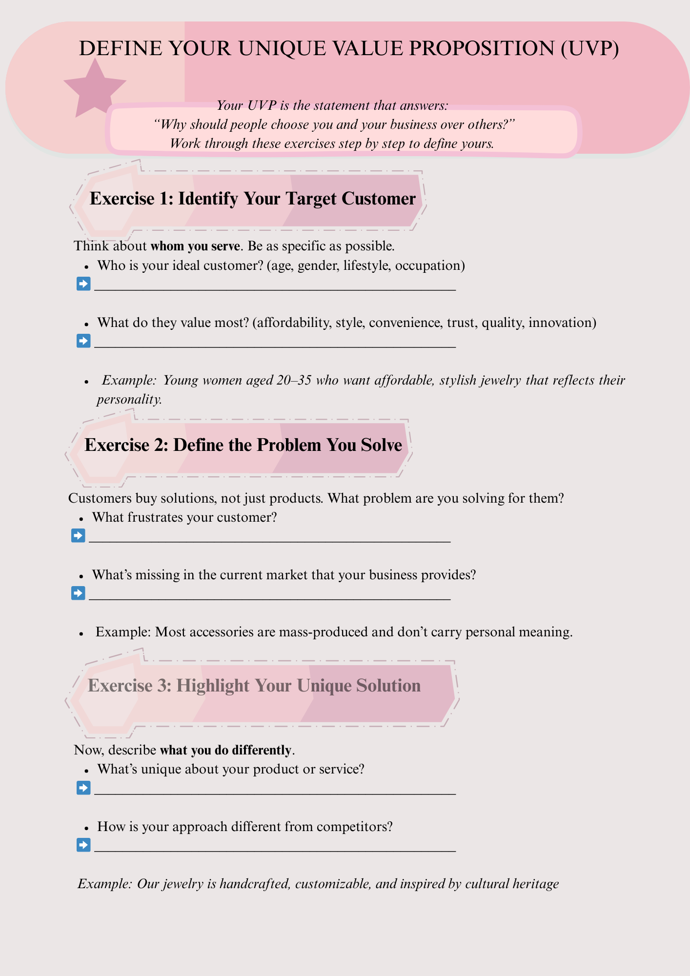 Editable Canva Unique Value Proposition (UVP) Template – Brand Clarity Tool for Entrepreneurs