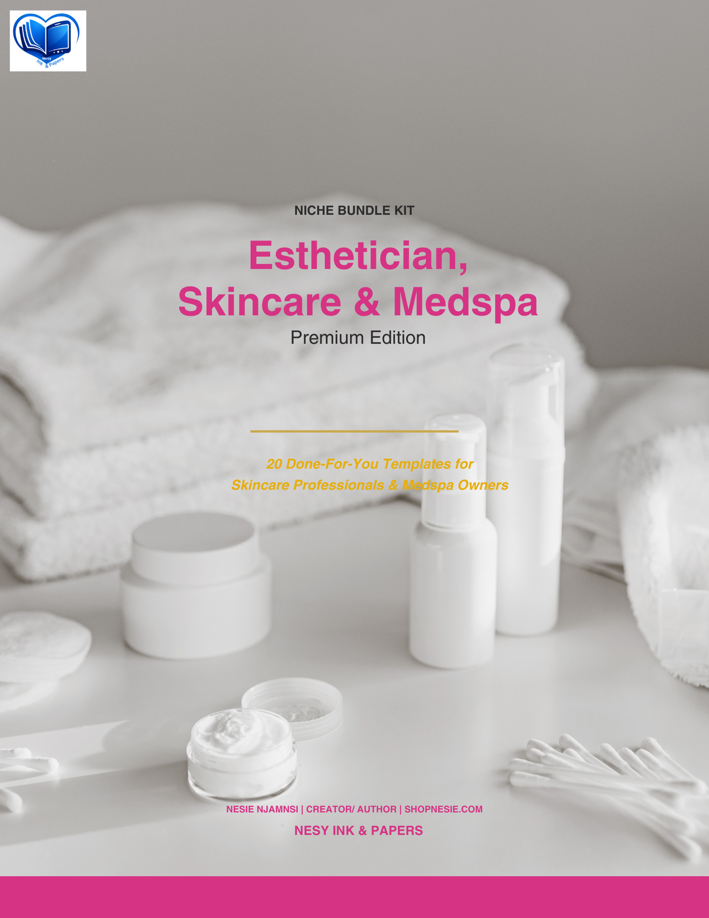 Esthetician Skincare Medspa Bundle: 20 Editable Templates for Estheticians, Client Intake Forms, Consent, Pricing, Policies & Marketing Kit