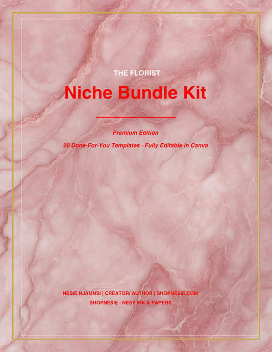 Florist Business Templates Bundle | 20 Canva Editable Forms for Flower Shops, Weddings & Events