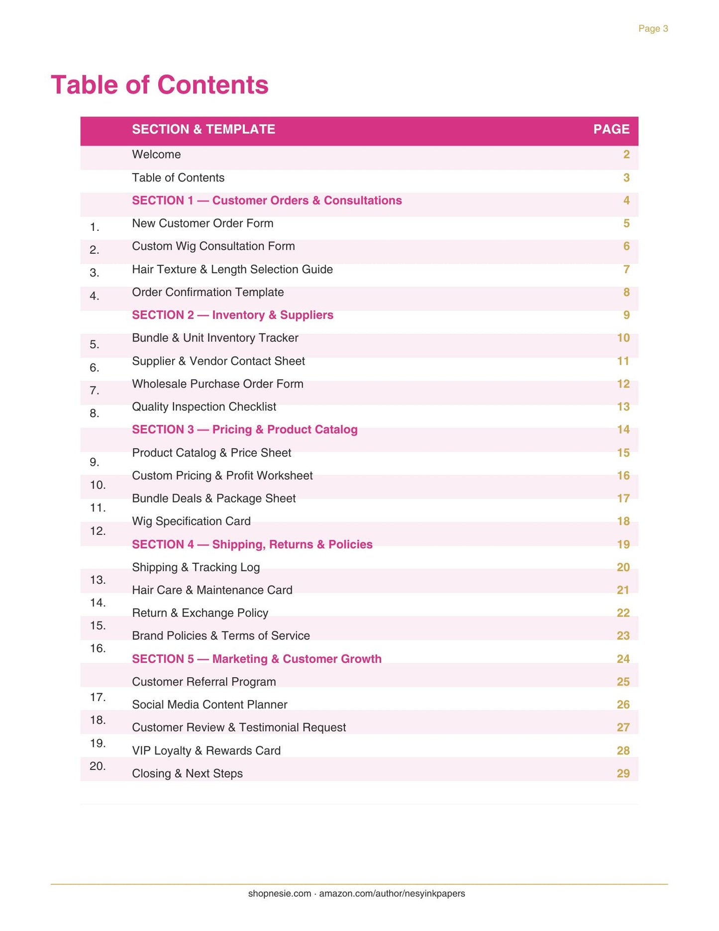 Hair Vendor Business Bundle Kit | 20 Editable Canva Templates for Hair Extensions, Wigs & Bundles Sellers | Order Forms, Inventory Tracker, Pricing, Shipping & Marketing | Premium Edition