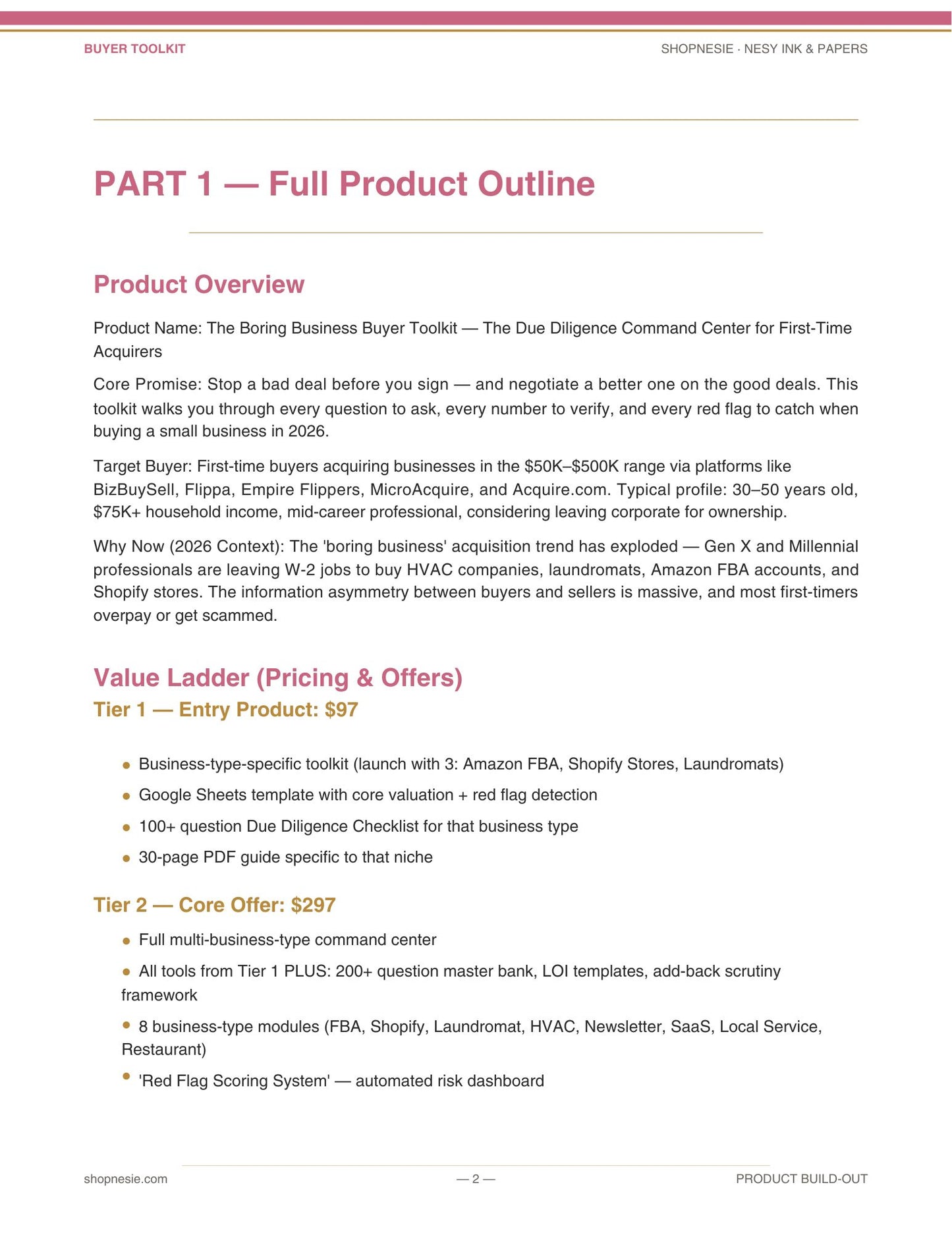 Due Diligence Toolkit for First-Time Business Buyers