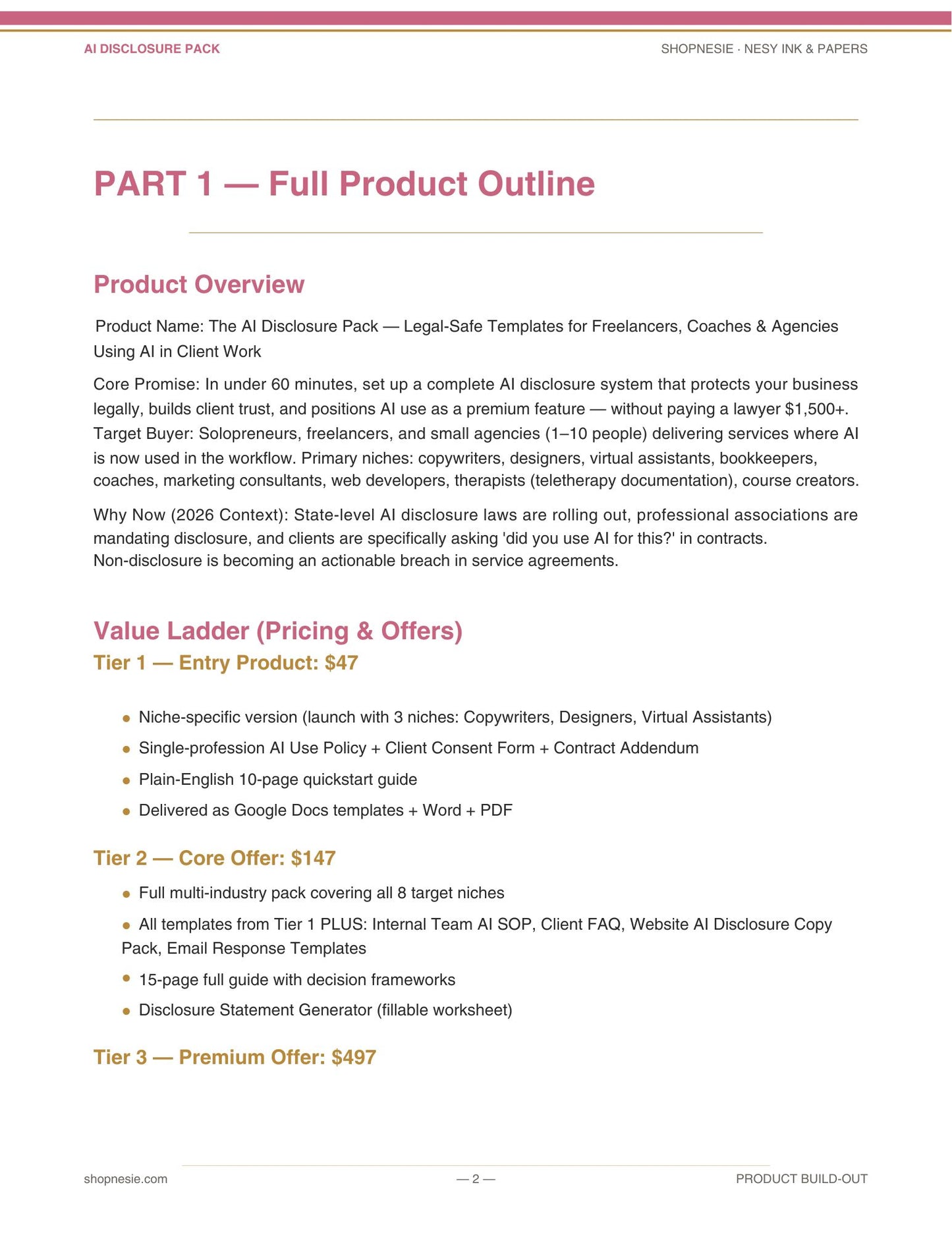 AI Disclosure Pack — Legal Templates for Freelancers & Agencies
