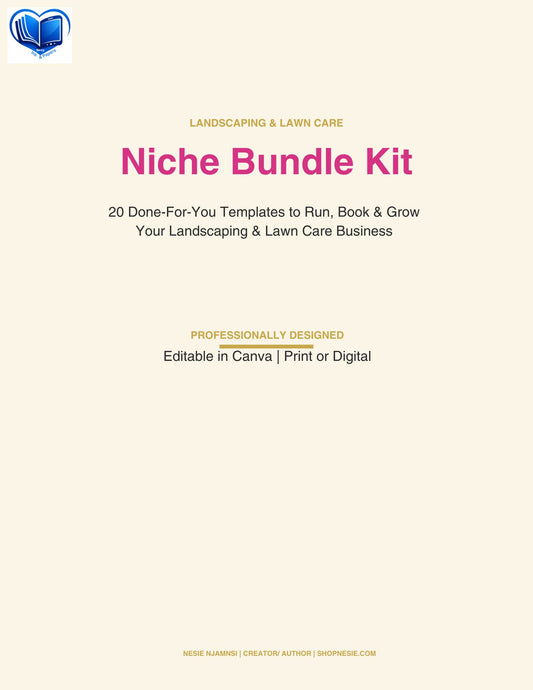 Landscaping & Lawn Care Templates Bundle | 20 Done-For-You Canva Templates for Landscapers & Lawn Care Businesses