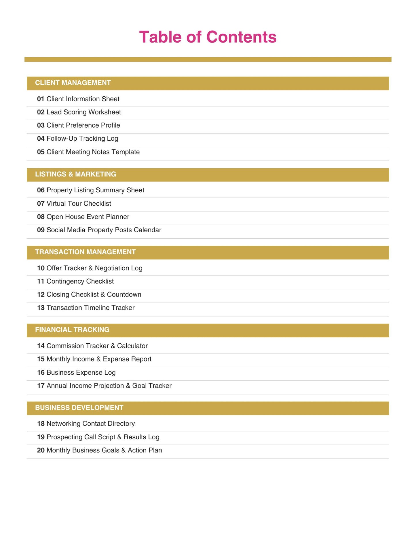 Realtor Business Templates Bundle | 20 Canva Fillable Forms for Real Estate Agents