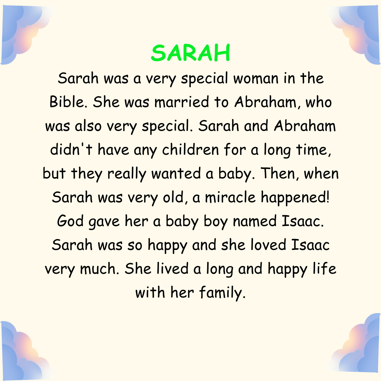 POWERFUL WOMEN FROM THE BIBLE: SARAH