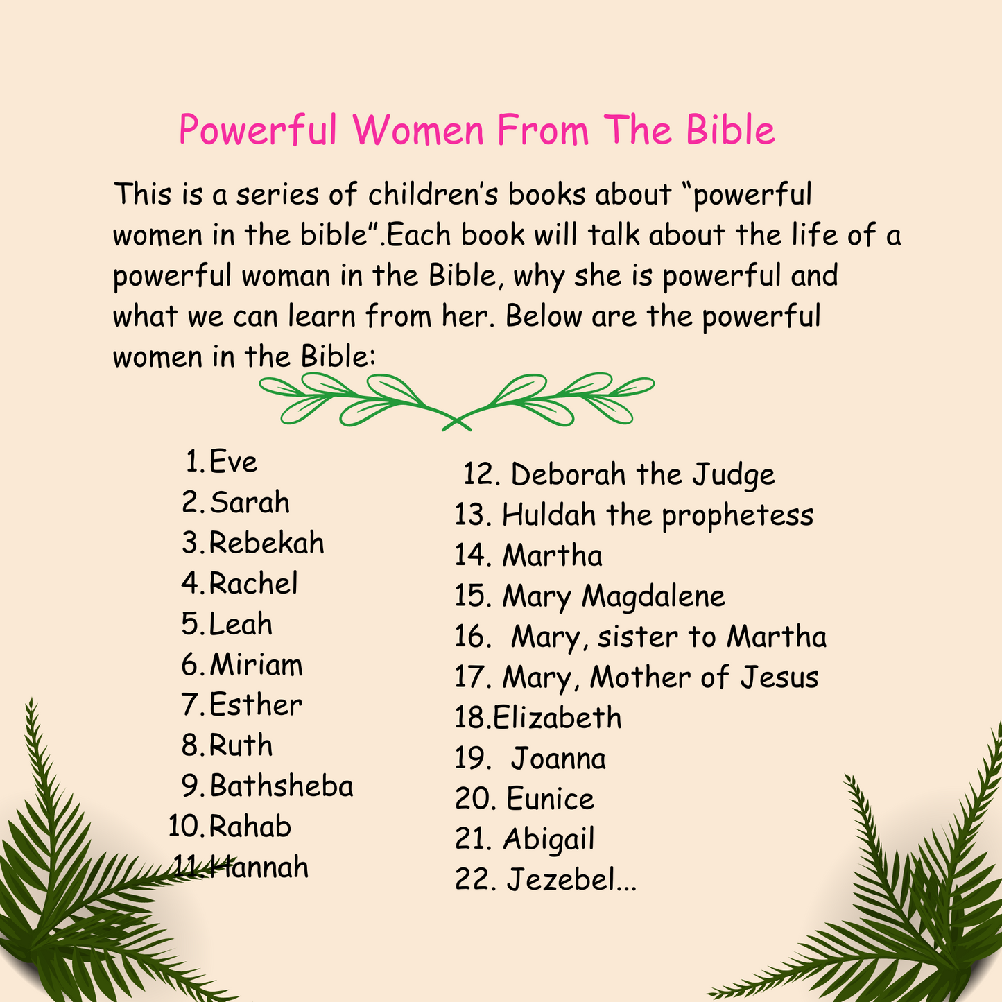 POWERFUL WOMEN FROM THE BIBLE: EVE