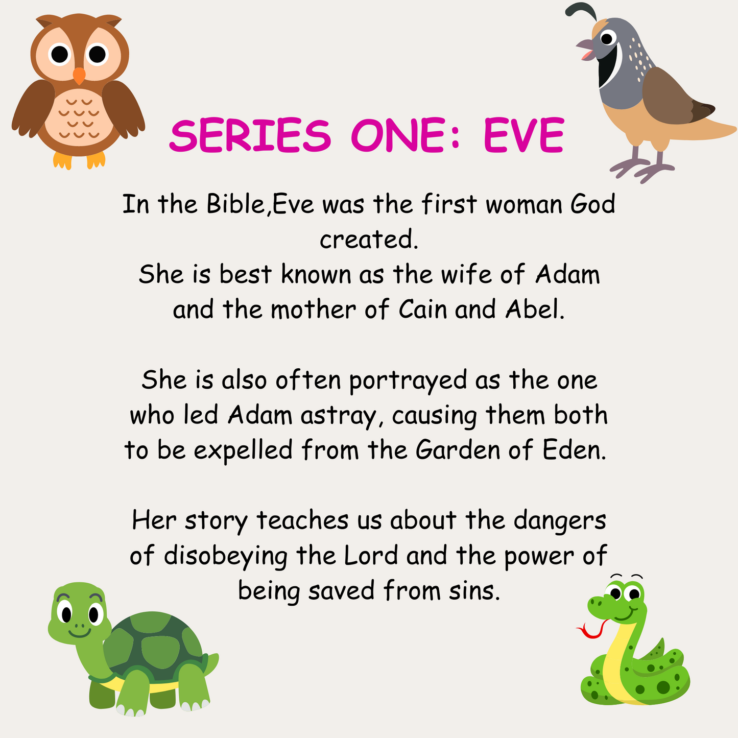 POWERFUL WOMEN FROM THE BIBLE: EVE