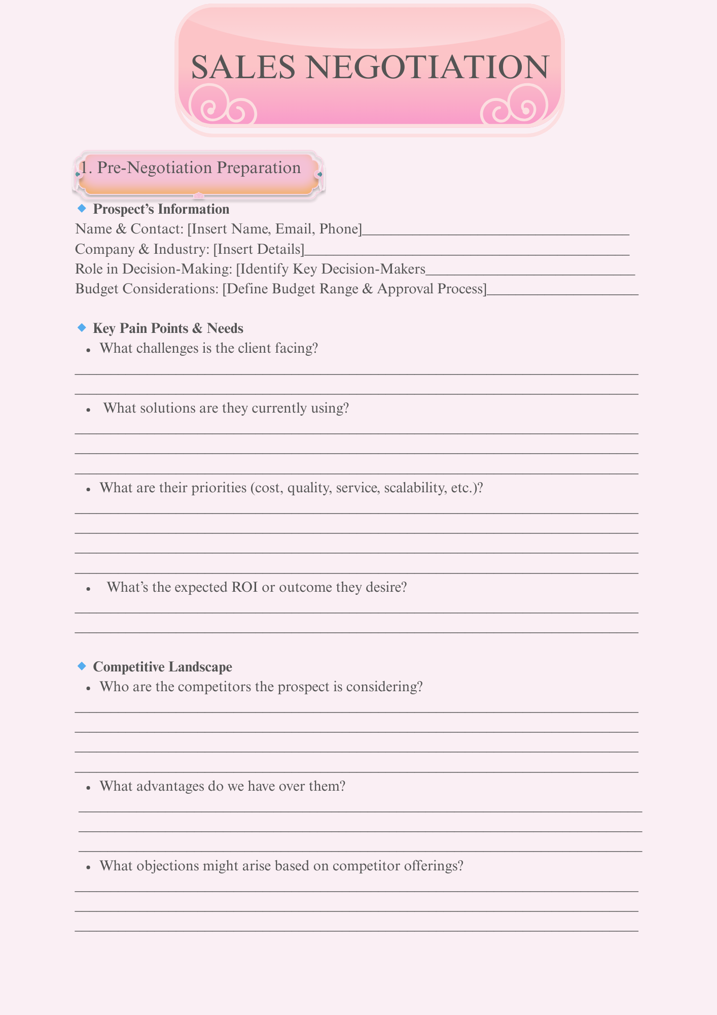 Editable Canva Sales Negotiation Template – Sales Strategy Document for Small Business Owners