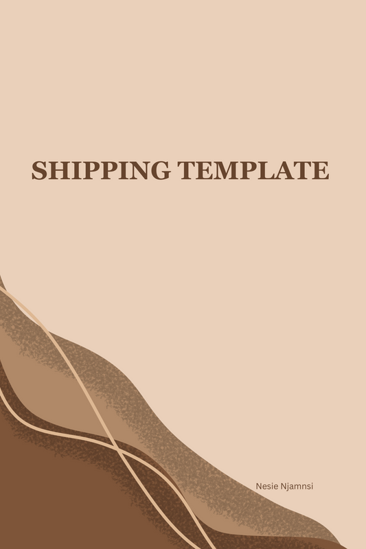 SHIPPING TEMPLATES