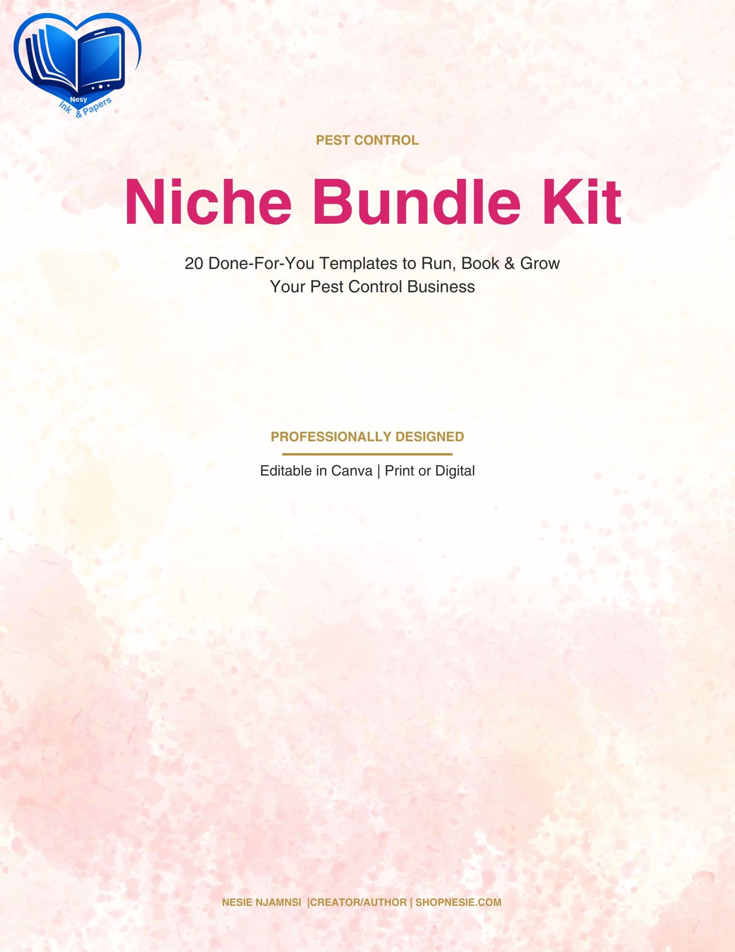 Pest Control Business Templates Bundle | 20 Done-For-You Canva Templates for Exterminators & Pest Management Companies