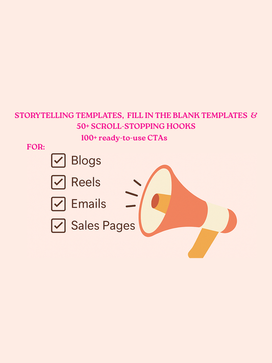 STORYTELLING TEMPLATES/ 50+ POWERFUL HOOKS THAT STOP THE SCROLL