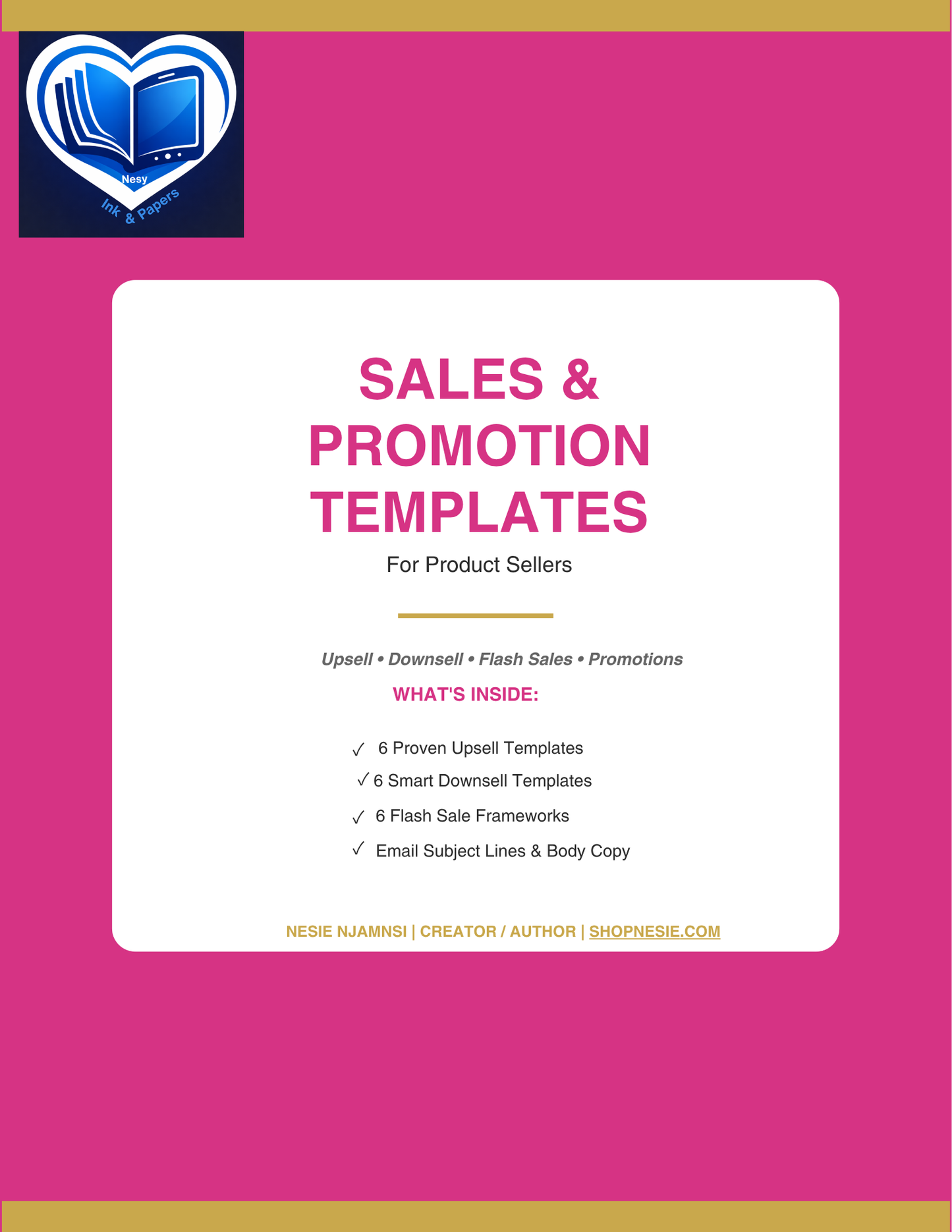 Sales & Promotion Templates Mega Bundle | 72 Editable Copy Templates for Online Sellers | Instant Download