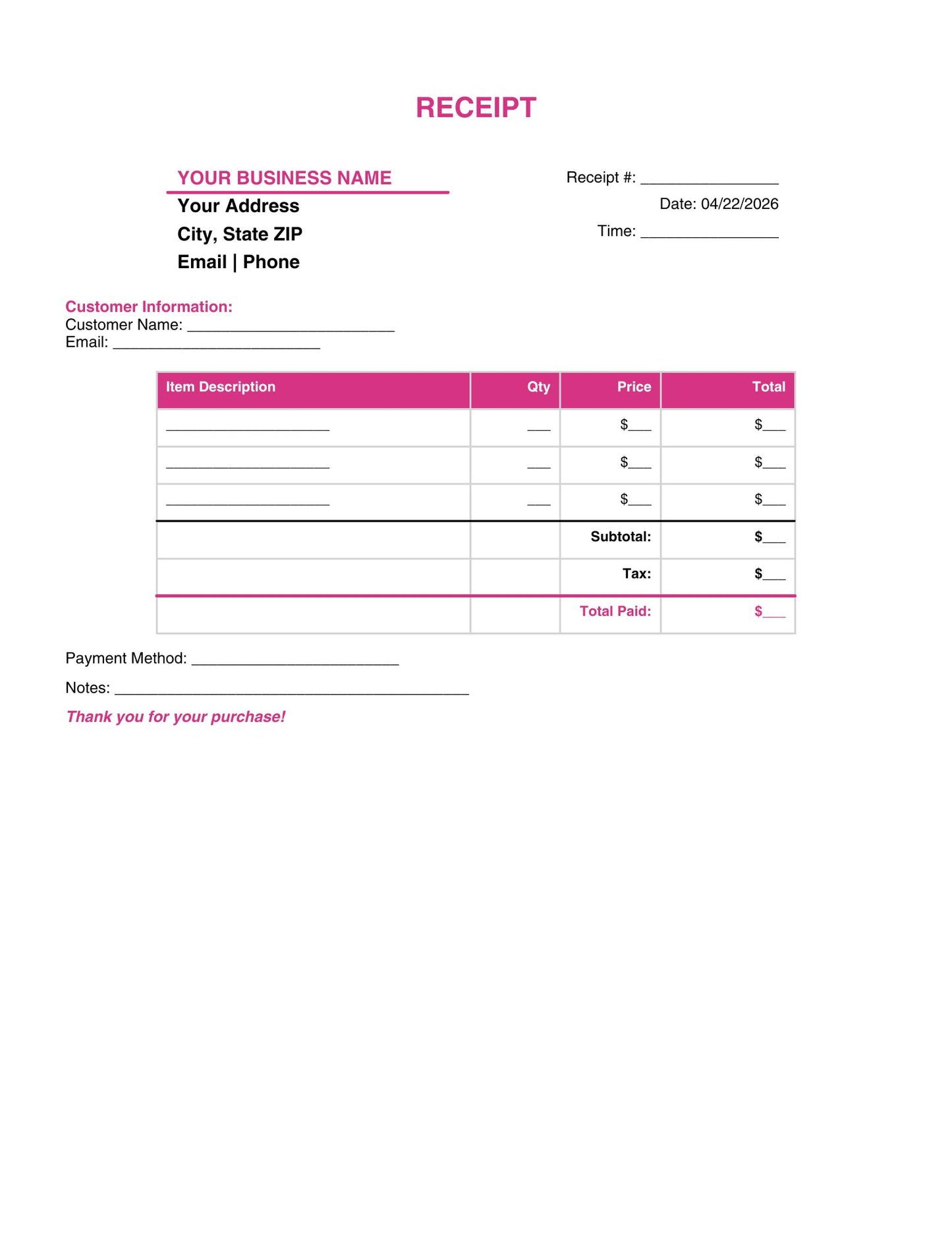 Small Business Client Onboarding Bundle | Editable Invoice, Proposal, Contract, Receipt, Price List + Emails | Canva & PDF Templates
