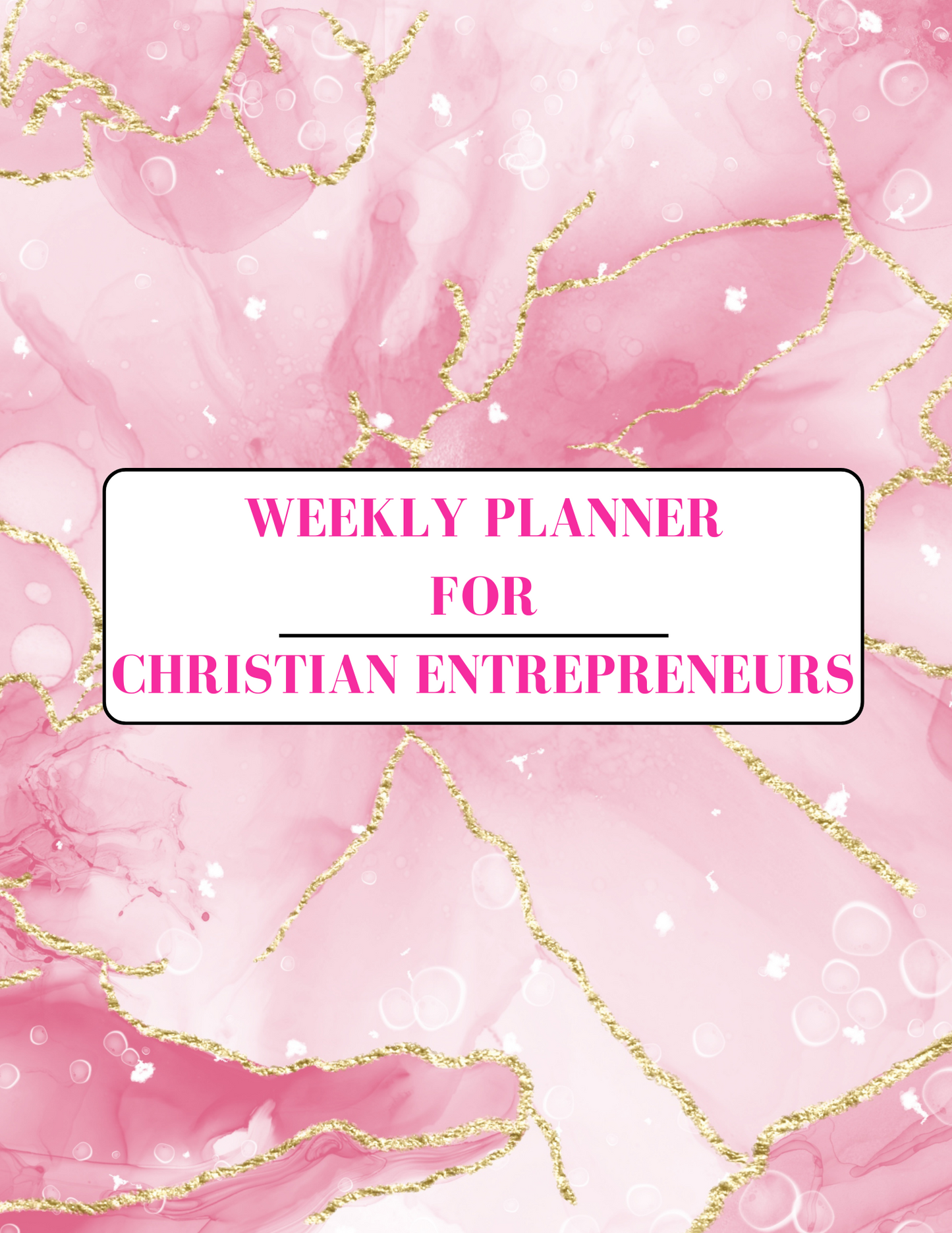 WEEKLY PLANNER FOR CHRISTIANS