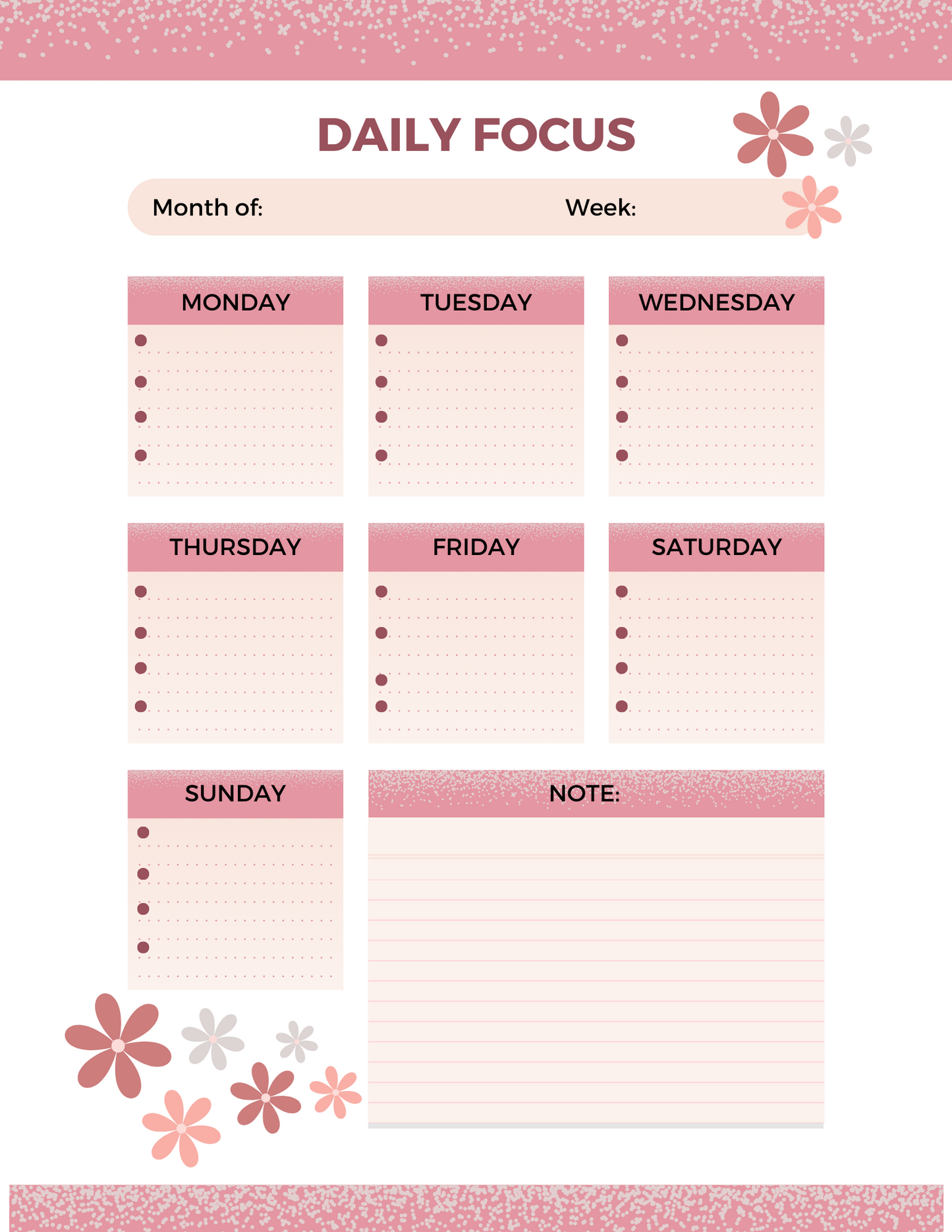 WEEKLY PLANNER FOR CHRISTIANS