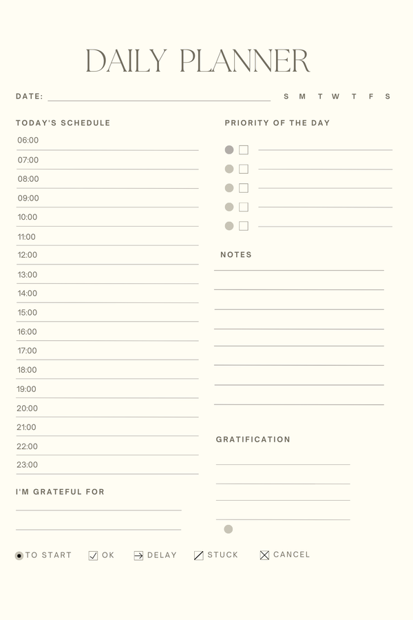 Daily planner for small business owners
