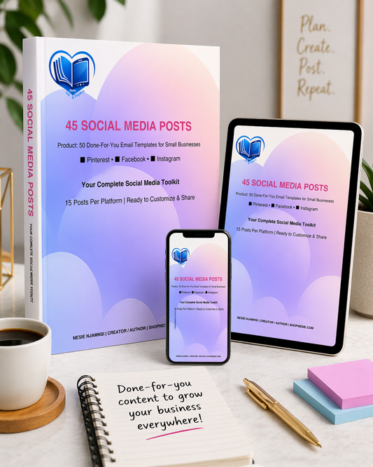 45 Done-For-You Social Media Posts | Ready to Customize & Post