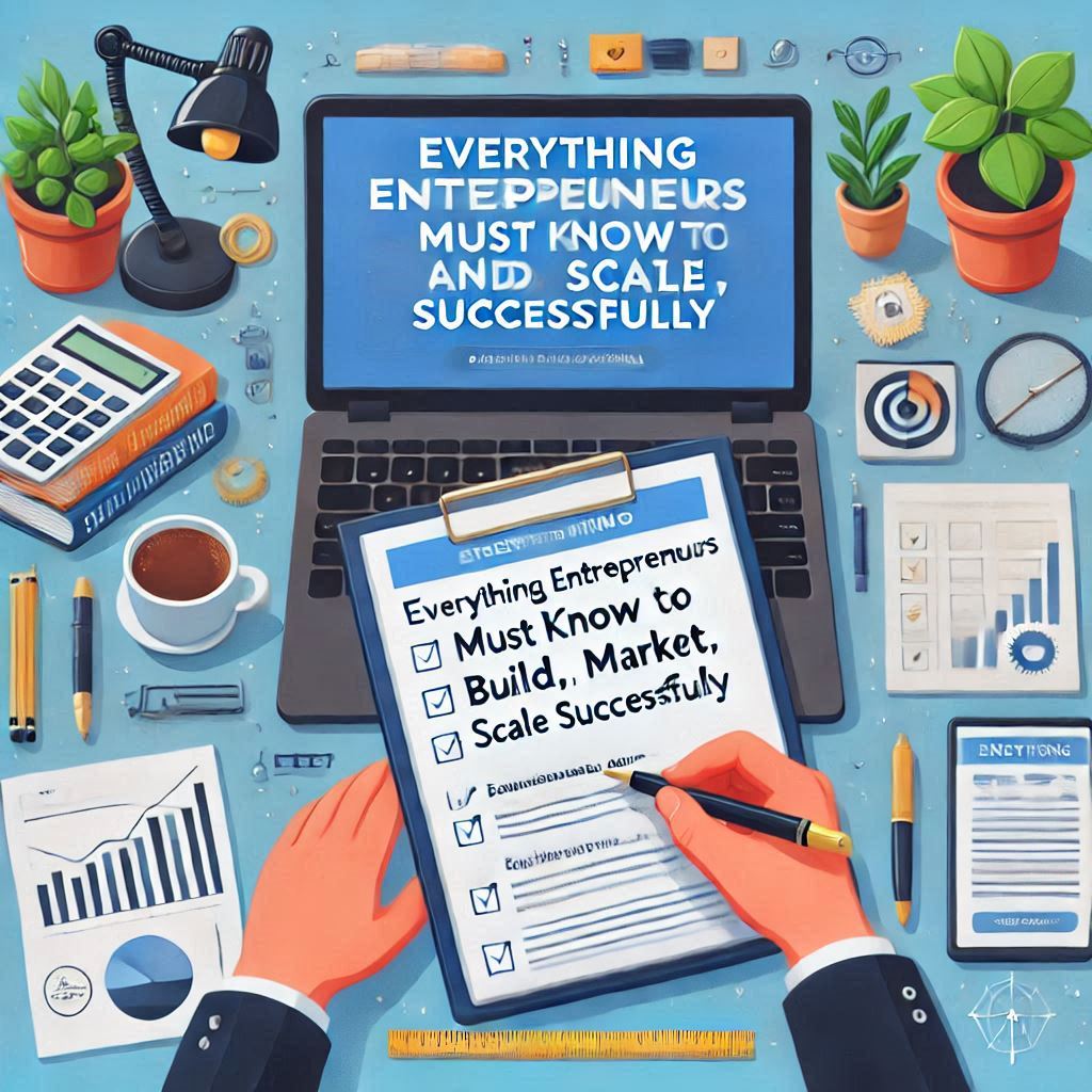 EVERYTHING ENTREPRENEURS MUST KNOW TO BUILD, MARKET, AND SCALE SUCCESSFULLY