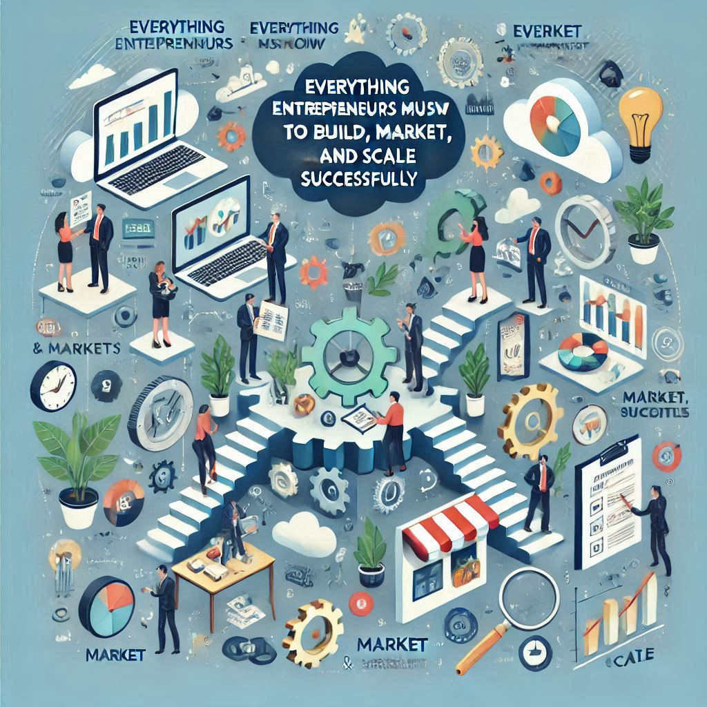 EVERYTHING ENTREPRENEURS MUST KNOW TO BUILD, MARKET, AND SCALE SUCCESSFULLY