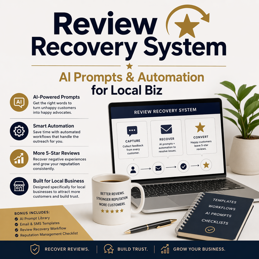 Review Recovery System — AI Prompts & Automation for Local Biz